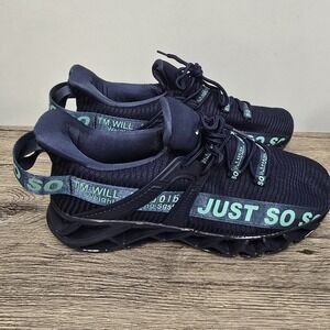 JUST SO SO Men's Athletic Sports Running Sneakers EU 44 Size 11 EUC Blue